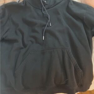 H&M Women's Black Hoodie Sweater